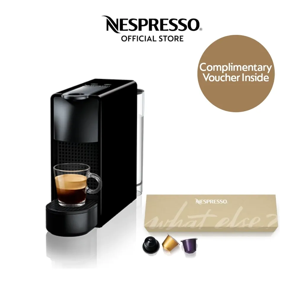 Nespresso Essenza Mini compact capsule espresso machine, black