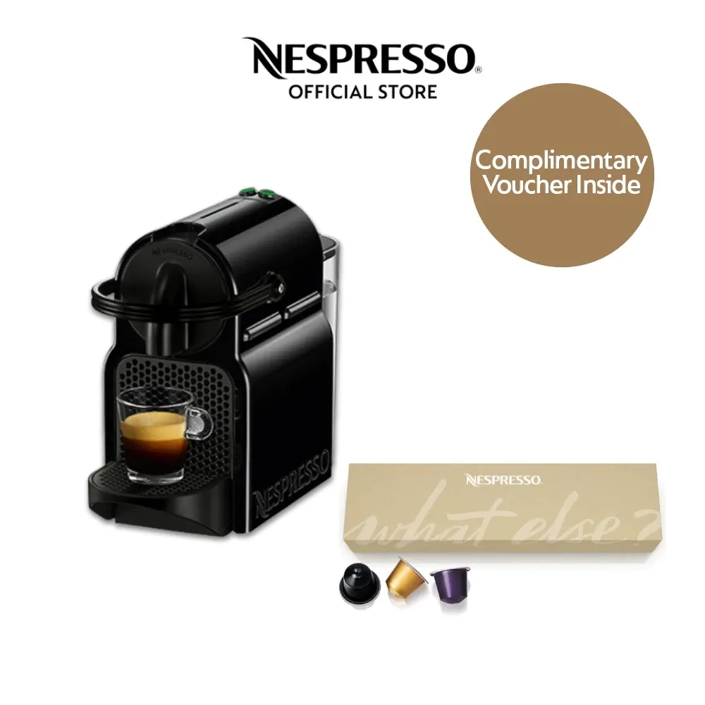 Nespresso Inissia compact capsule espresso machine, black
