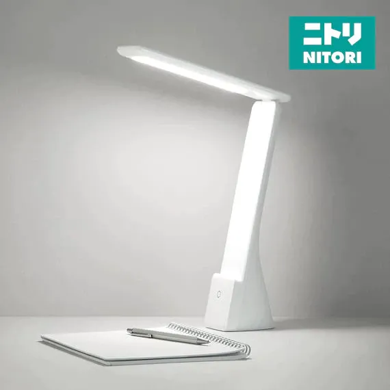 NITORI DX-SX20 cordless portable LED desk lamp with a slim upright body and touch switch