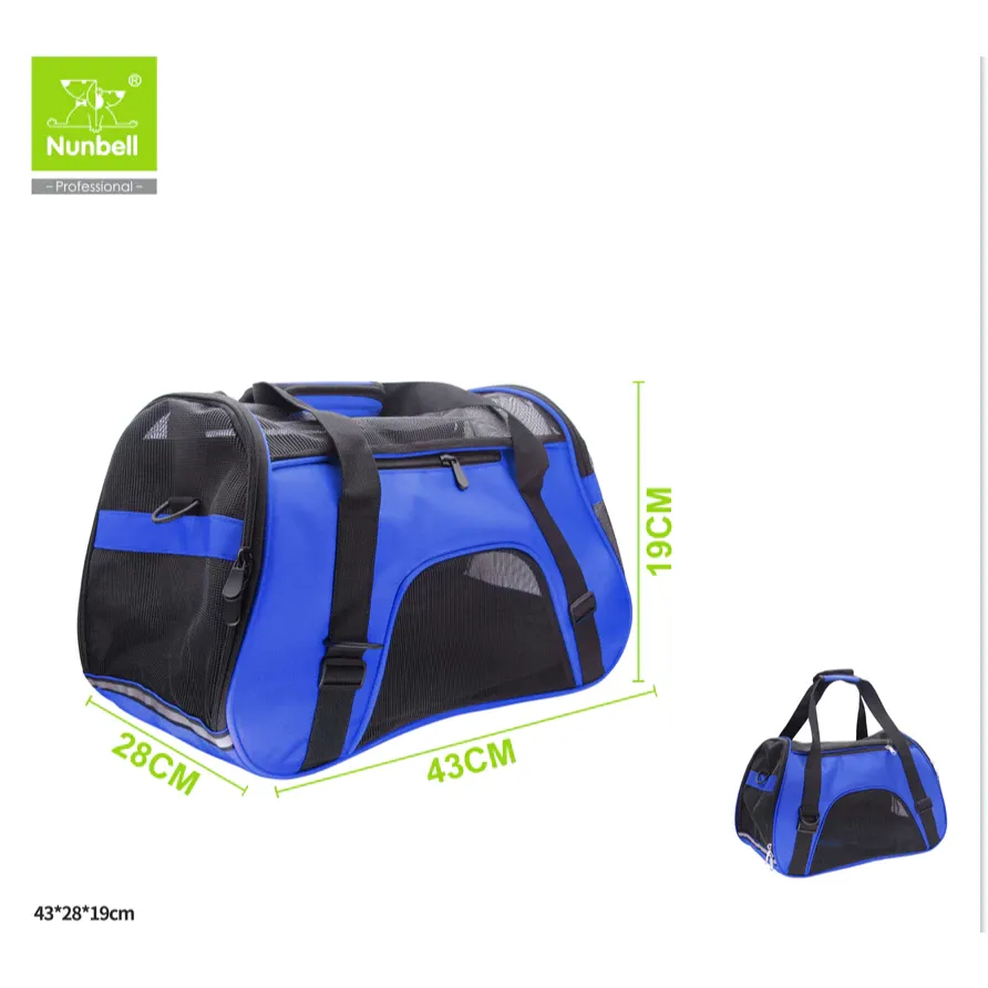 Nunbell Pet Travel Shoulder Bag: Foldable Carrier for Dogs & Cats (S/M/L)