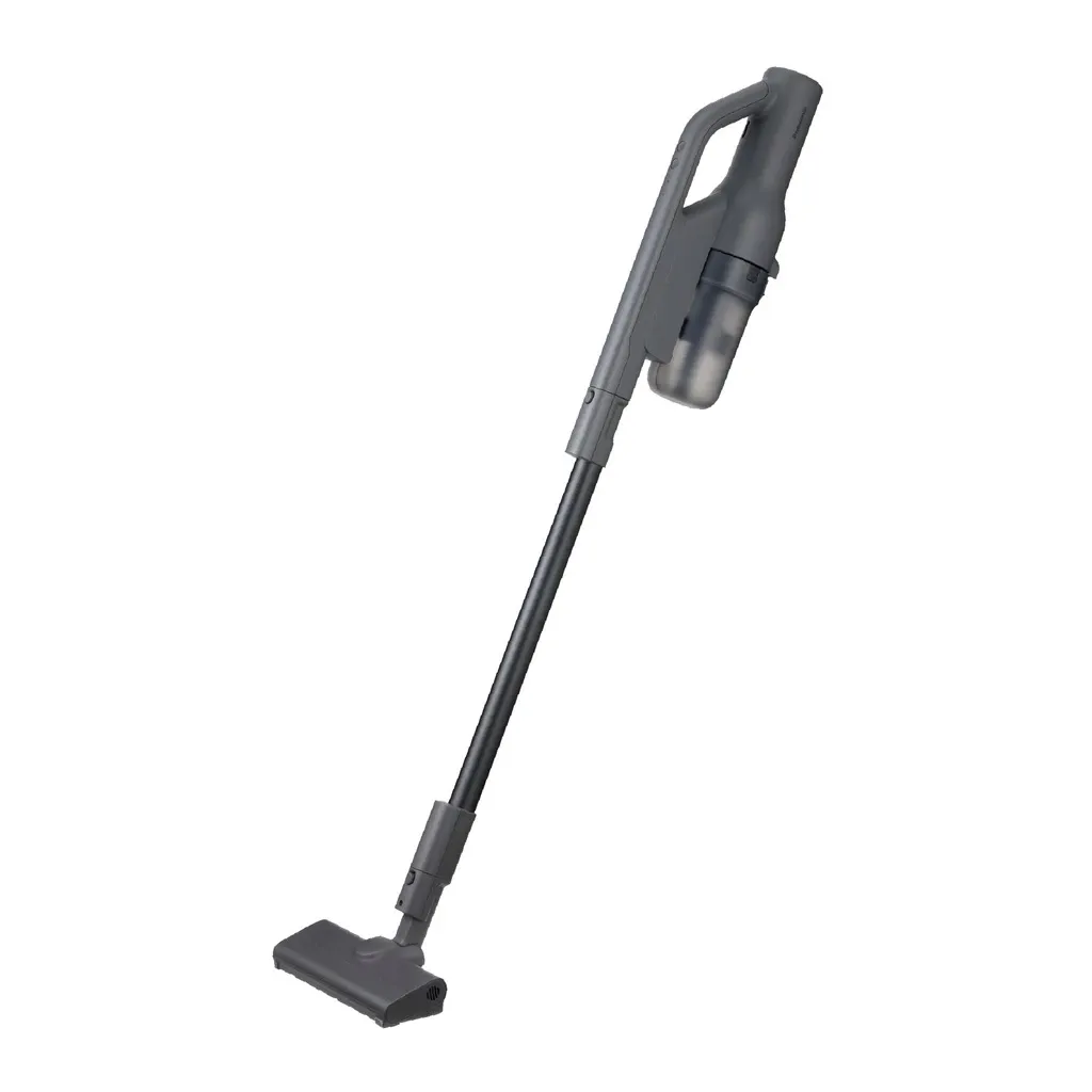 Panasonic MC-SBM20 cordless stick vacuum in white and grey, shown upright