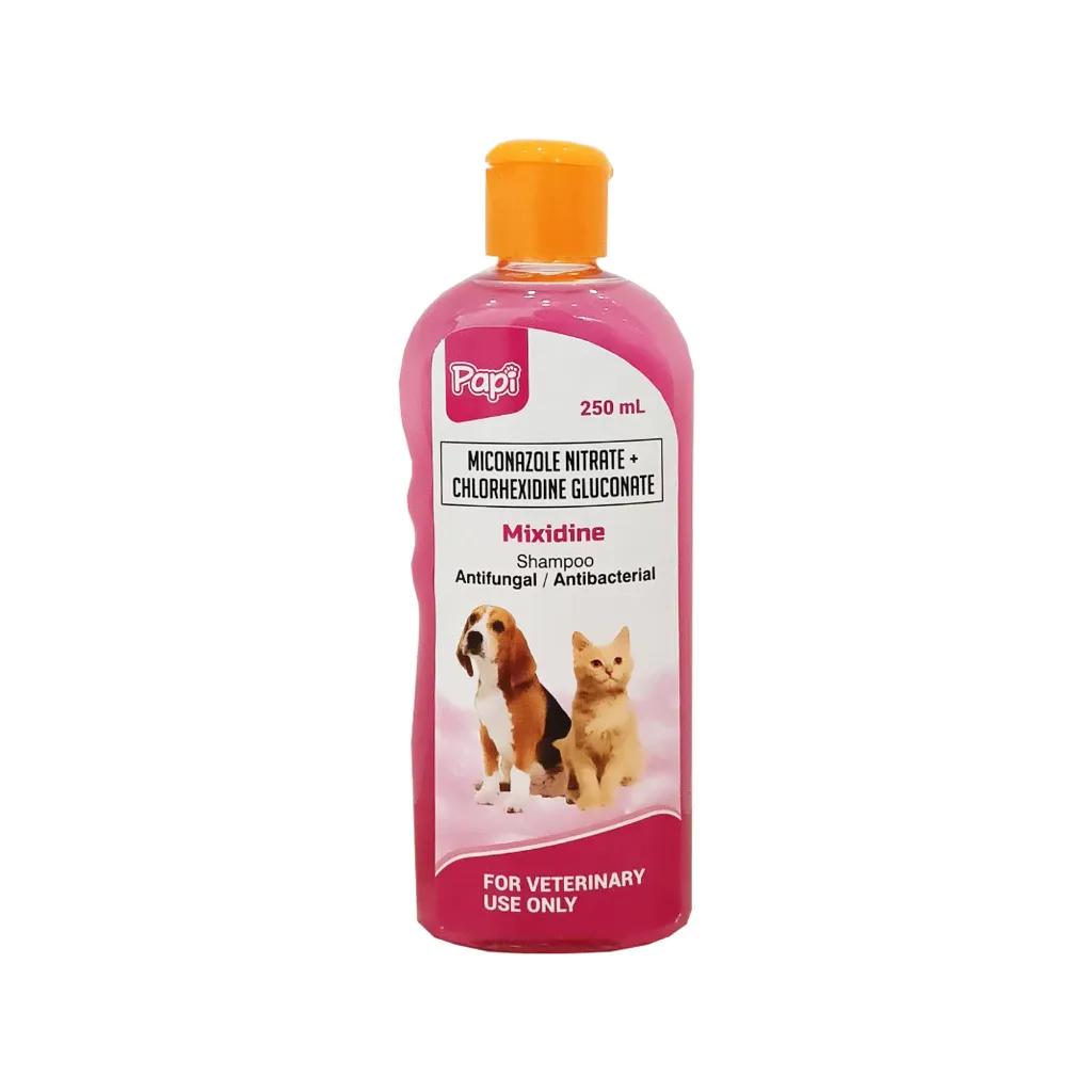 Papi Mixidine & Papi Polyxidine Shampoo 250ml for Dogs & Cats