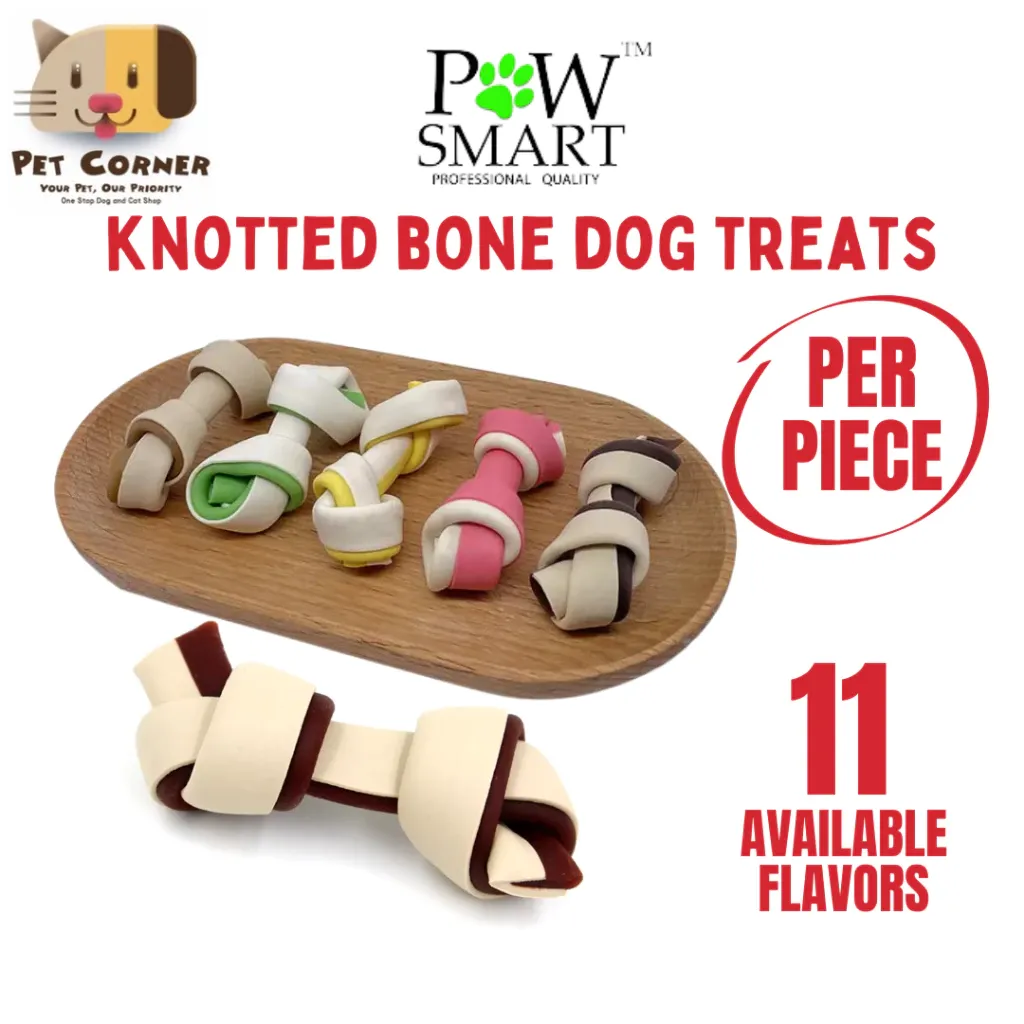 Pawsmart Dog Dental Chew Treats Mini Knotted Bone Dog 2.5 inches PER PIECE ONLY