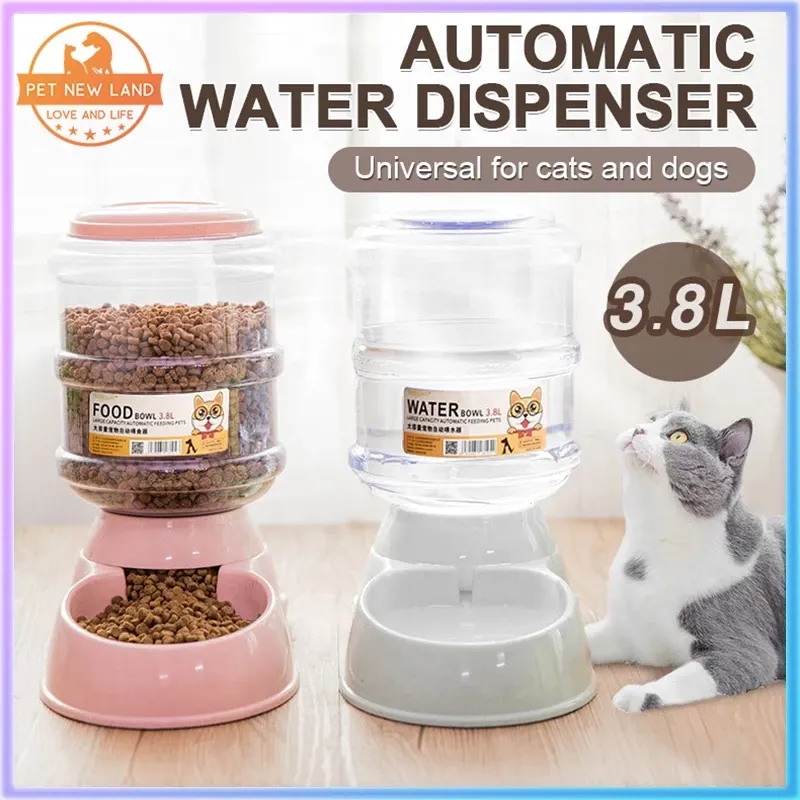 Gravity food + water feeder, 3.8l