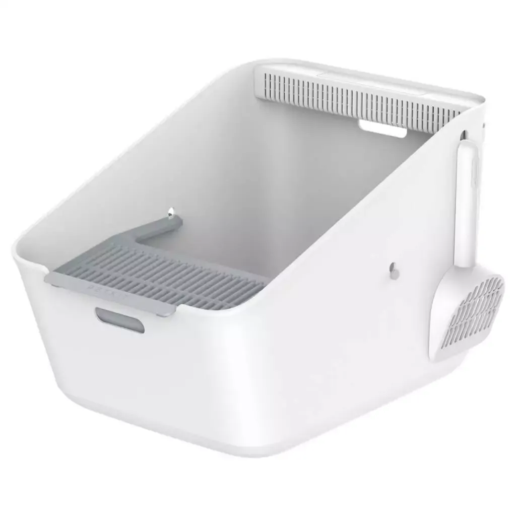 PETKIT Pura motion-sensored smart cat litter box with air purifying odor eliminator, front view