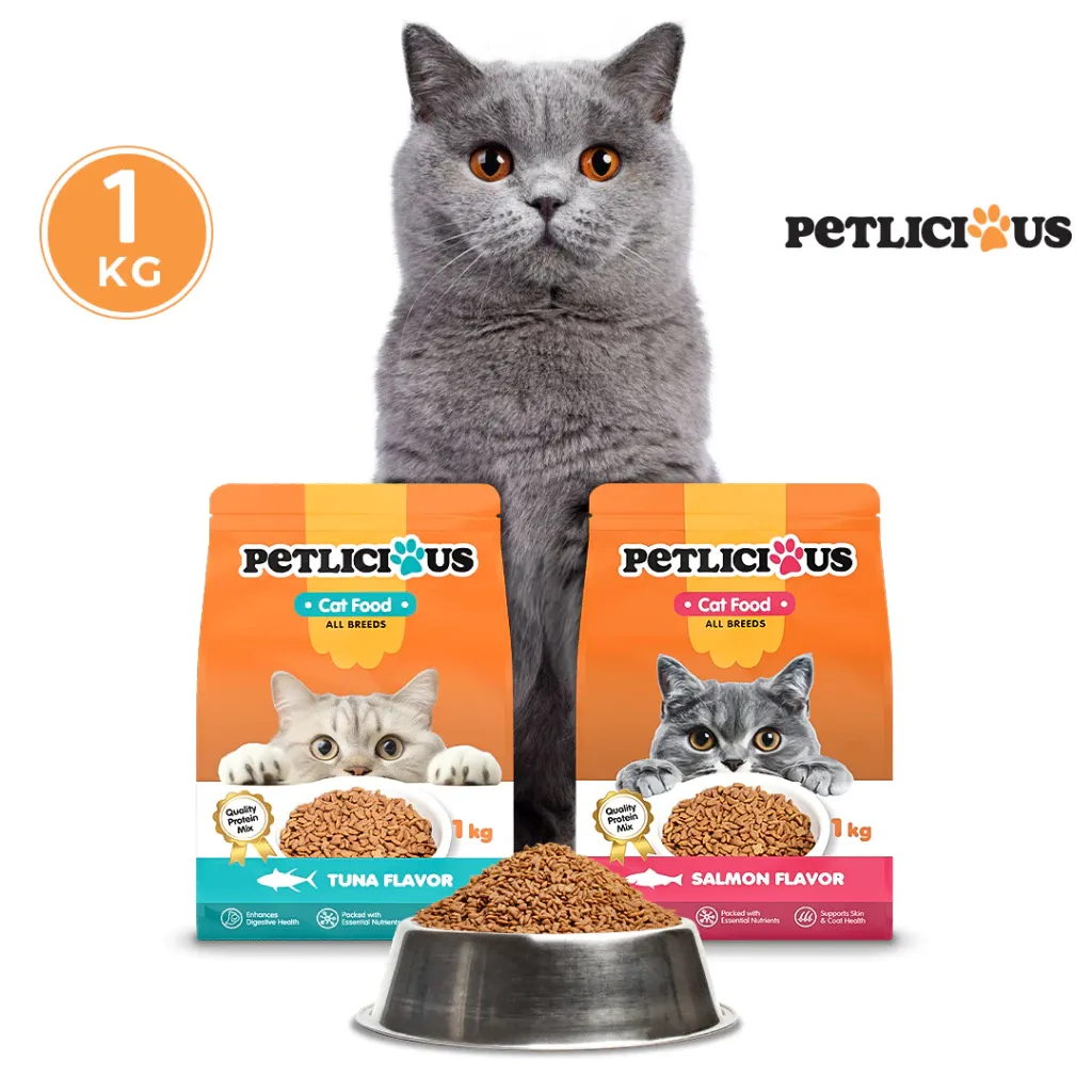 Petlicious Salmon and Tuna Dry Cat Food 1kg, product photo