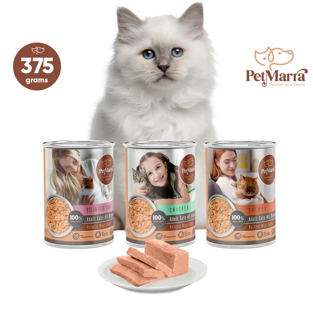 PetMarra Natural Meat Loaf Wet Cat Food 375g, product photo