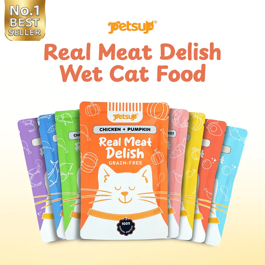 Petsup Real Meat Delish Grain-Free Wet Cat Food 85g, product photo