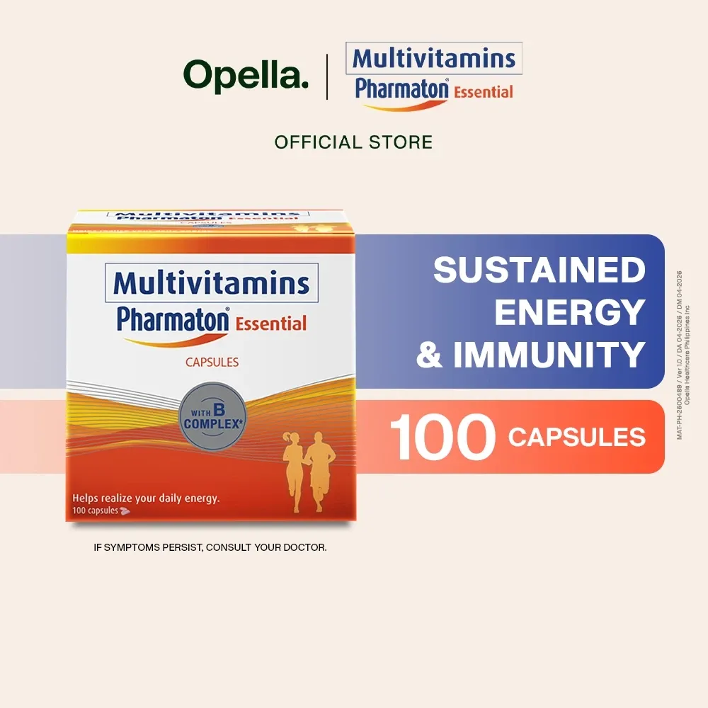 Pharmaton Essential multivitamin capsule bottle, 100-count