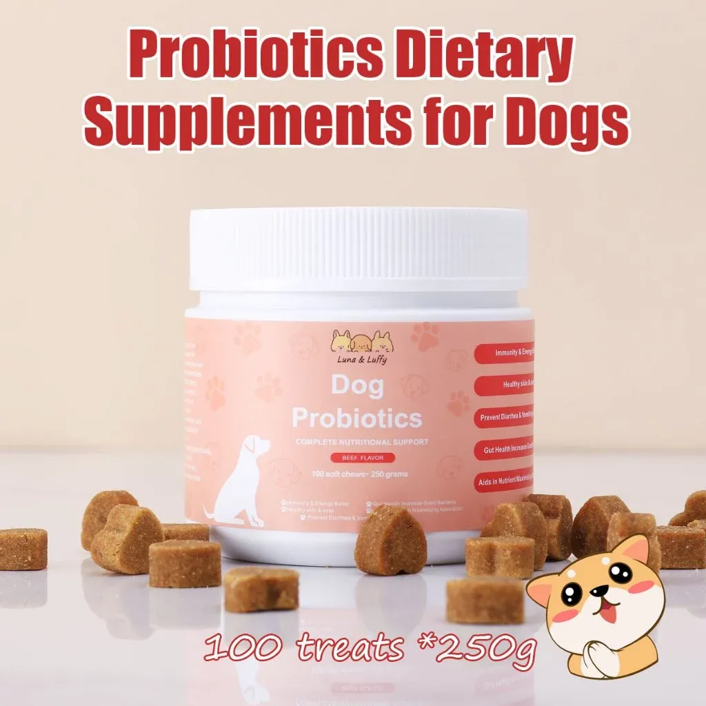 Probiotics-Rich Chews Dog Treats Delicious Dietary Supplements Healthy Pet Snacks Digestive Care