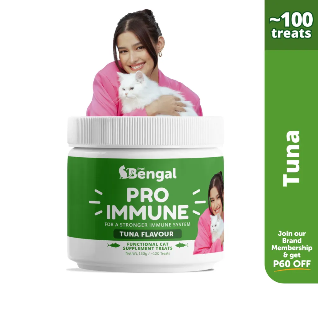 Prof. Bengal Pro Immune immunity-boosting cat treats with probiotics, front of pack