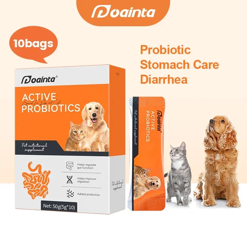 PUAINTA pet probiotic supplement sachets for dogs and cats, front of pack