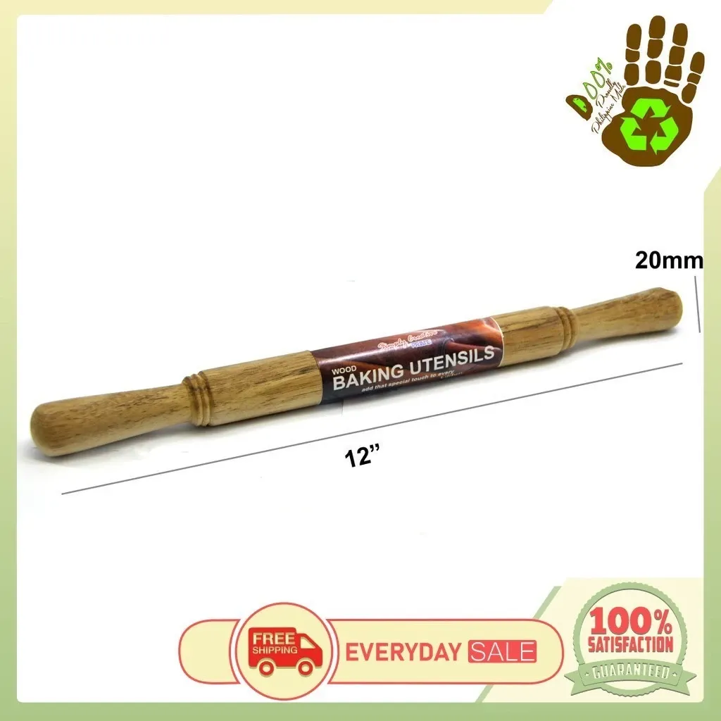 Simply Creative number 1 wooden rolling pin measuring 20mm by 12 inches