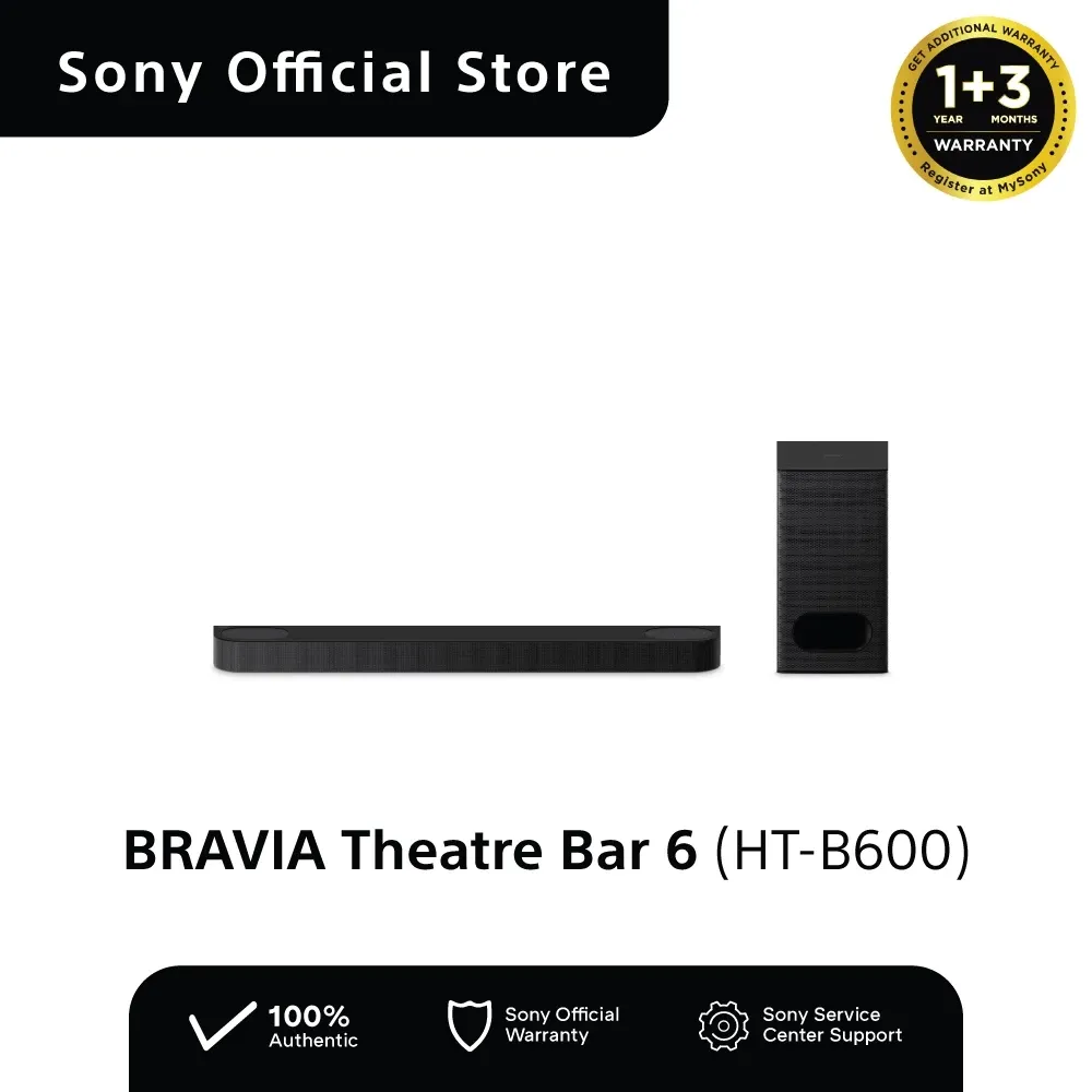 Sony BRAVIA Theatre Bar 6 HT-B600 soundbar with wireless subwoofer