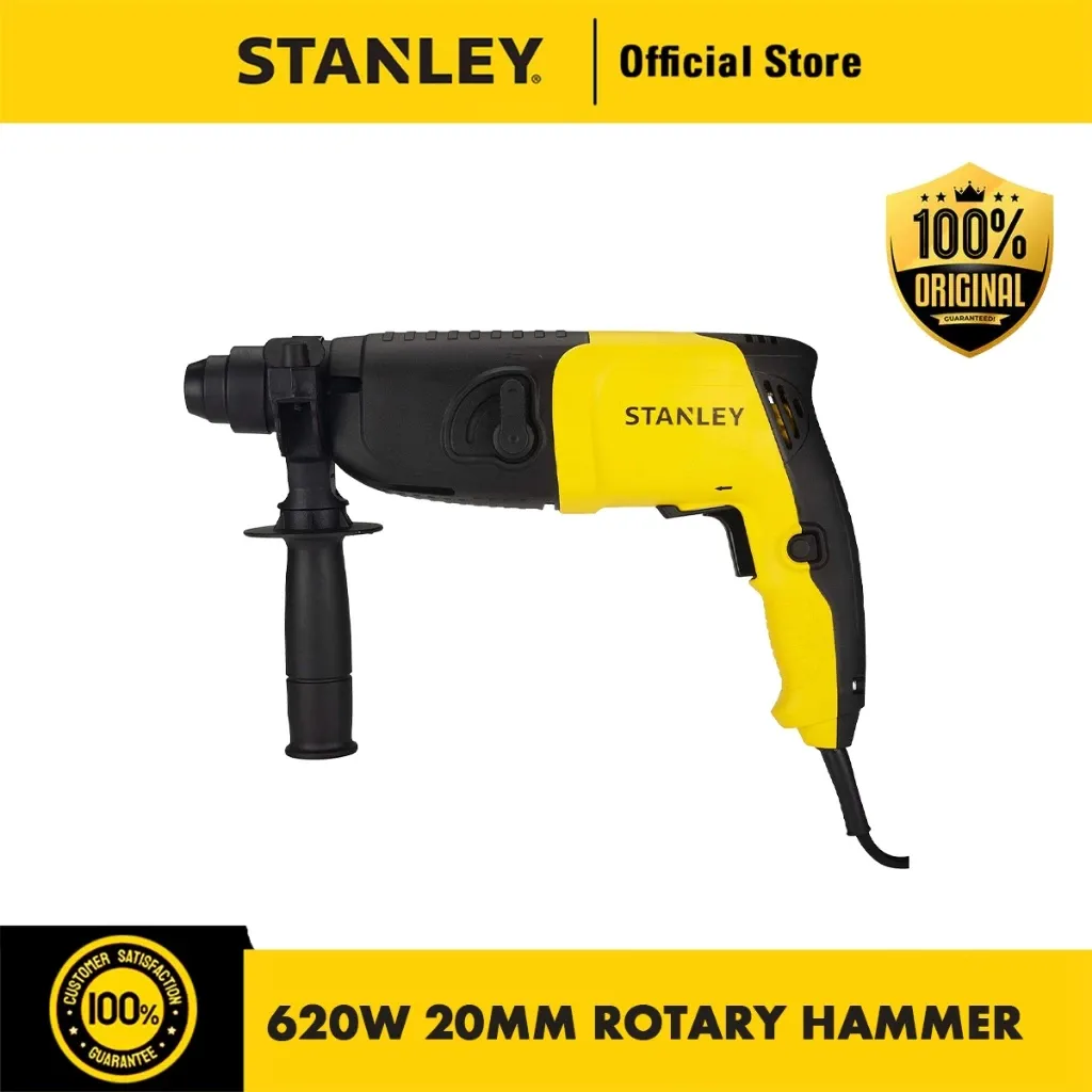 Stanley STHR202K-B1 yellow and black 620W SDS Plus rotary hammer with kit box