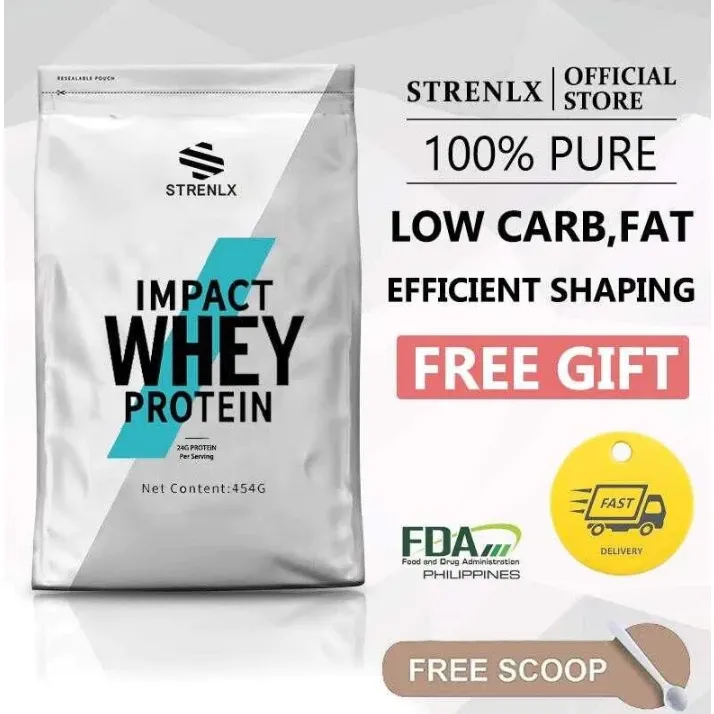 STRENLX Whey Protein Powder 1lb (454g), Whey + Creatine