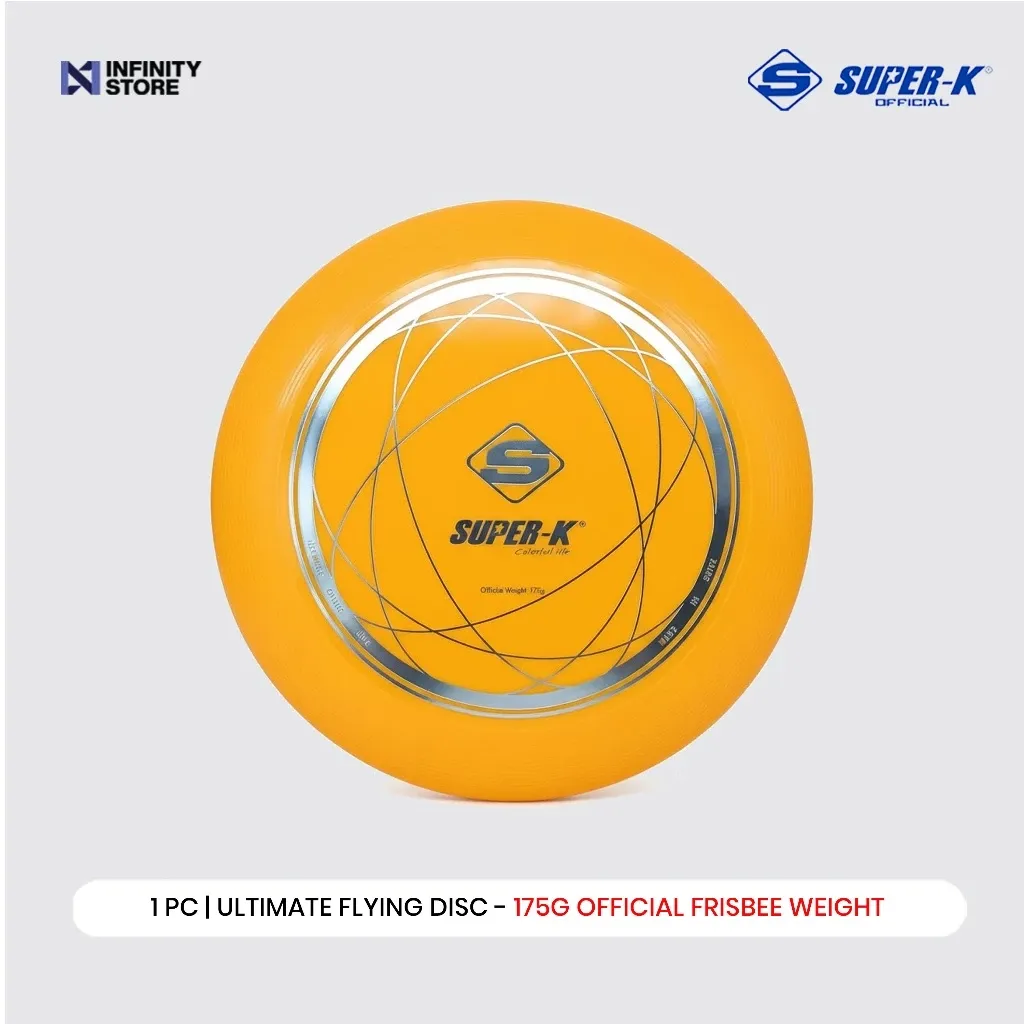 Super-K Ultimate flying disc, a 175g frisbee for fetch and play