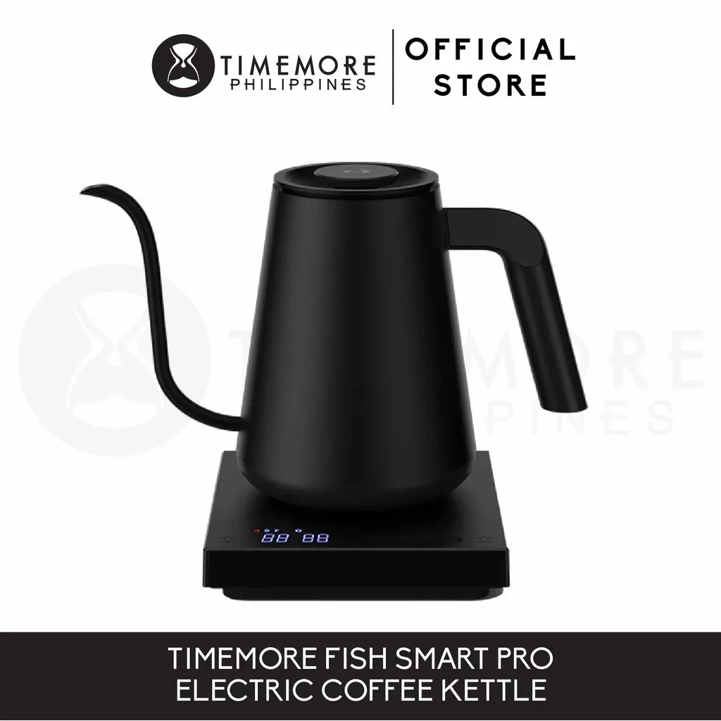 TIMEMORE Fish Pro 900ml black gooseneck electric pour over kettle