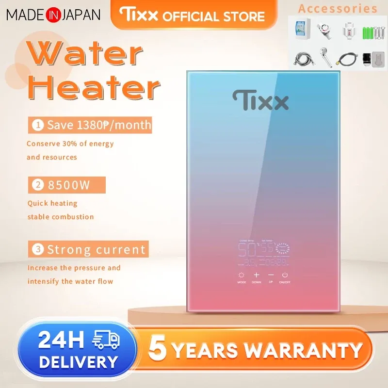 Tixx 8500W portable on-demand electric water heater unit