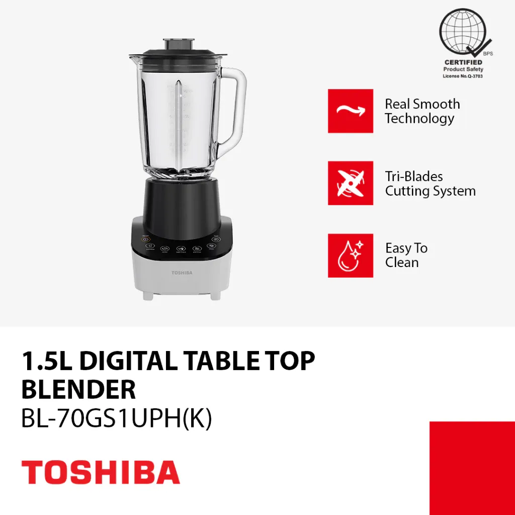 Toshiba 1.5L digital table top blender