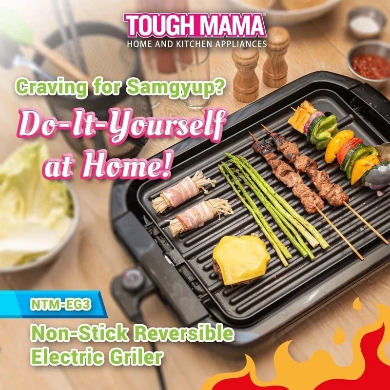 Tough Mama NTM-EG3 Reversible Electric Griller electric griller