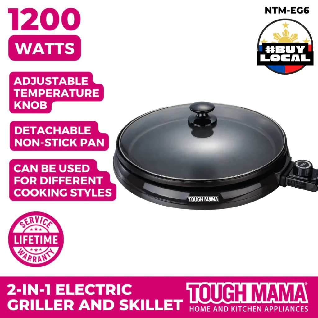 Tough Mama NTM-EG6 2-in-1 Griller and Skillet electric griller