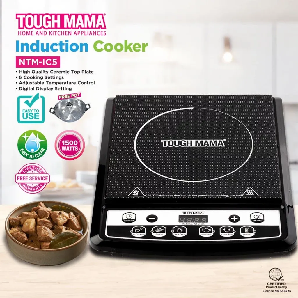 Tough Mama NTM-IC5 ceramic-top induction cooker with digital screen