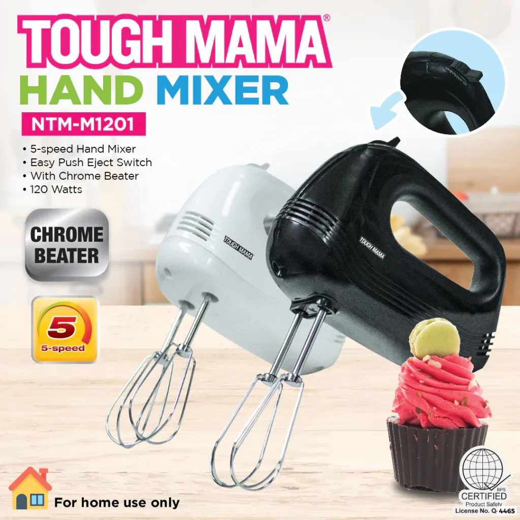 Tough Mama NTM-M1201 5-speed hand mixer with beaters