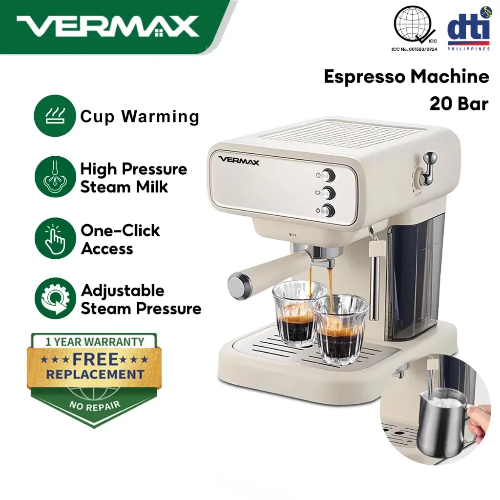Vermax smart fully automatic espresso machine with milk frother