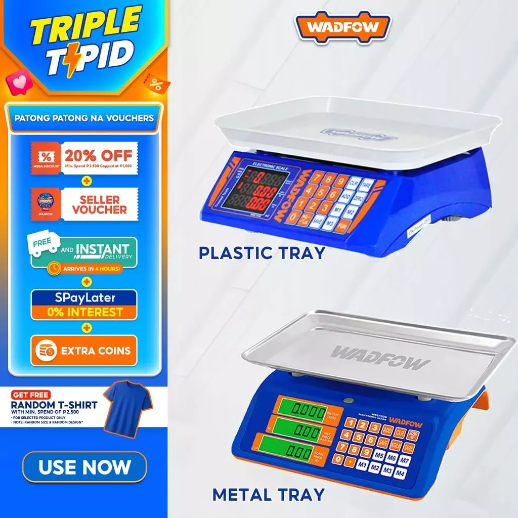 WADFOW rechargeable digital kitchen and food scale with 30kg capacity