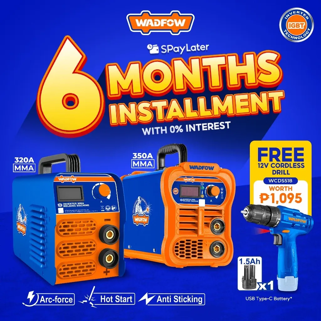 Wadfow portable IGBT MMA inverter welding machine, front view