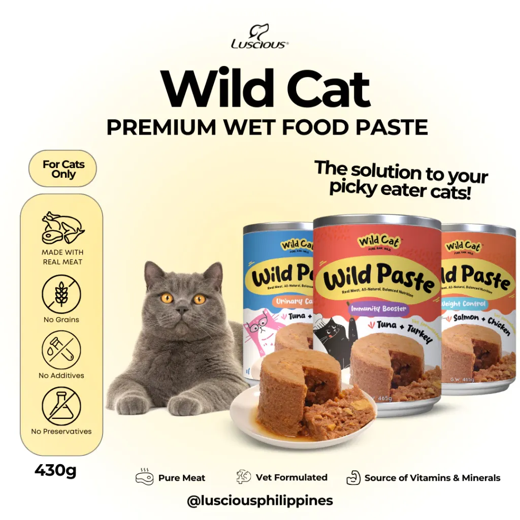 Wild Cat Premium Wild Paste Cat Wet Food Can Organic Cat Wet Food Meal Topper Wet Food Paste