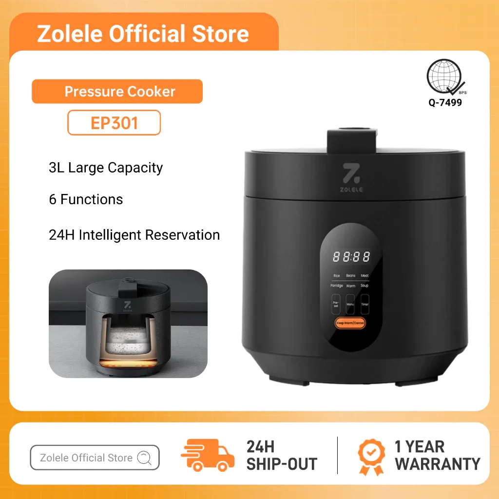 Zolele EP301 3L electric pressure cooker with digital display