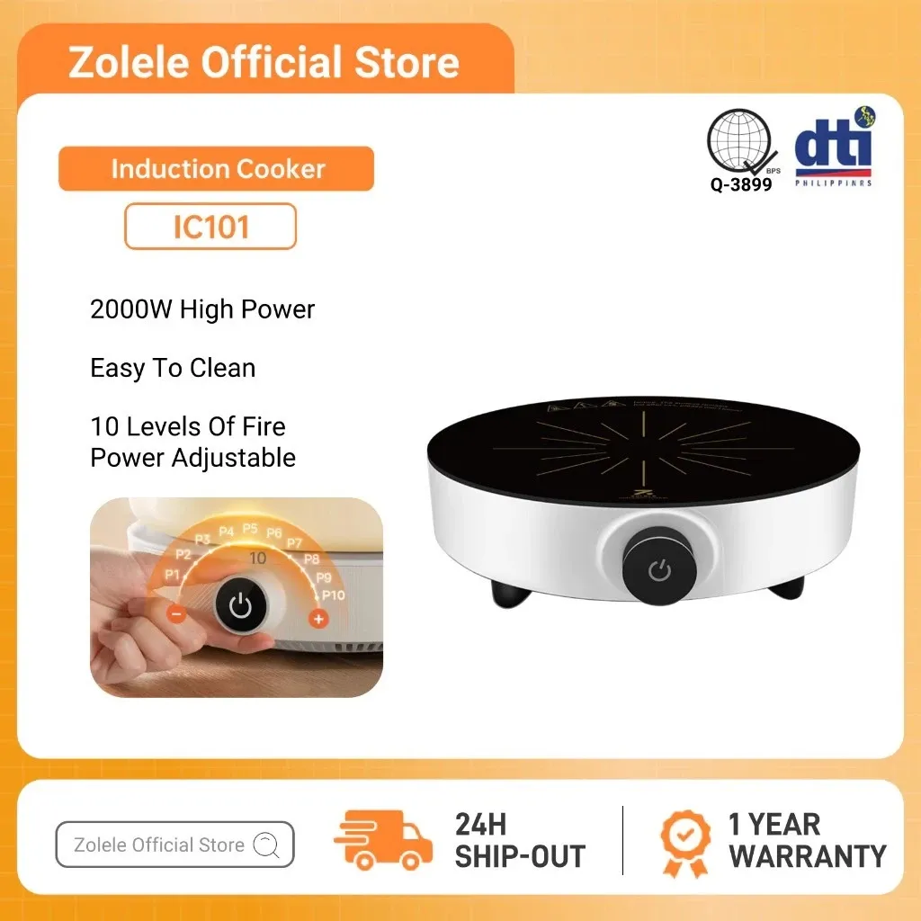 Zolele IC101 2000W induction cooker with smart control panel